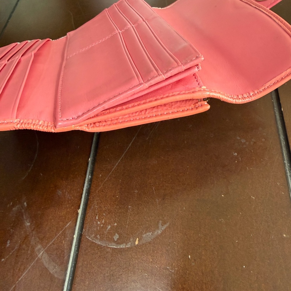 Coach Pink signature canvas wallet with turn lock - Picture 6 of 15